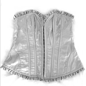 VS Silver Lace Up Corset